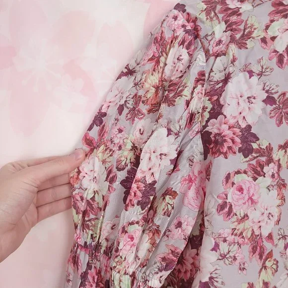 For Love & Lemons Eclipse Blouse in Country Floral NEW Cottagecore Size Large - Picture 8 of 13